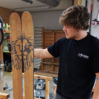 Bambusdeck mit Design