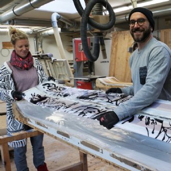 Positive Überraschung am 2.Tag beim Skiauspacken.