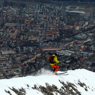 Jeff mit seinem skiWERK auf der Nordkette! © skiwerk