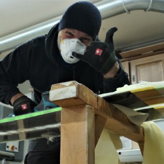 Am 2.Tag das Ausschneiden deiner Ski.