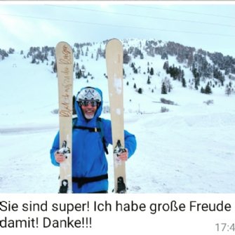 Ahorn Ski mit Lasergravur im Test © skiwerk