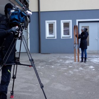 servus TV vor der skiWERK Werkstatt &copy; skiwerk