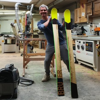 skiwerk Boss Wenge, Fichte-Neon SKI © skiwerk